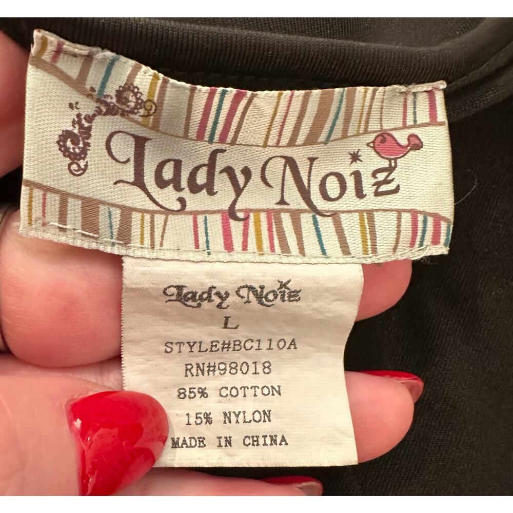 Lady Noize - Spaghetti Strap Slip Dress with Lace Ruffle - Large - Picture 4 of 6